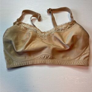 Elle Macpherson Intimates Beige Nursing Bra Size 34DD